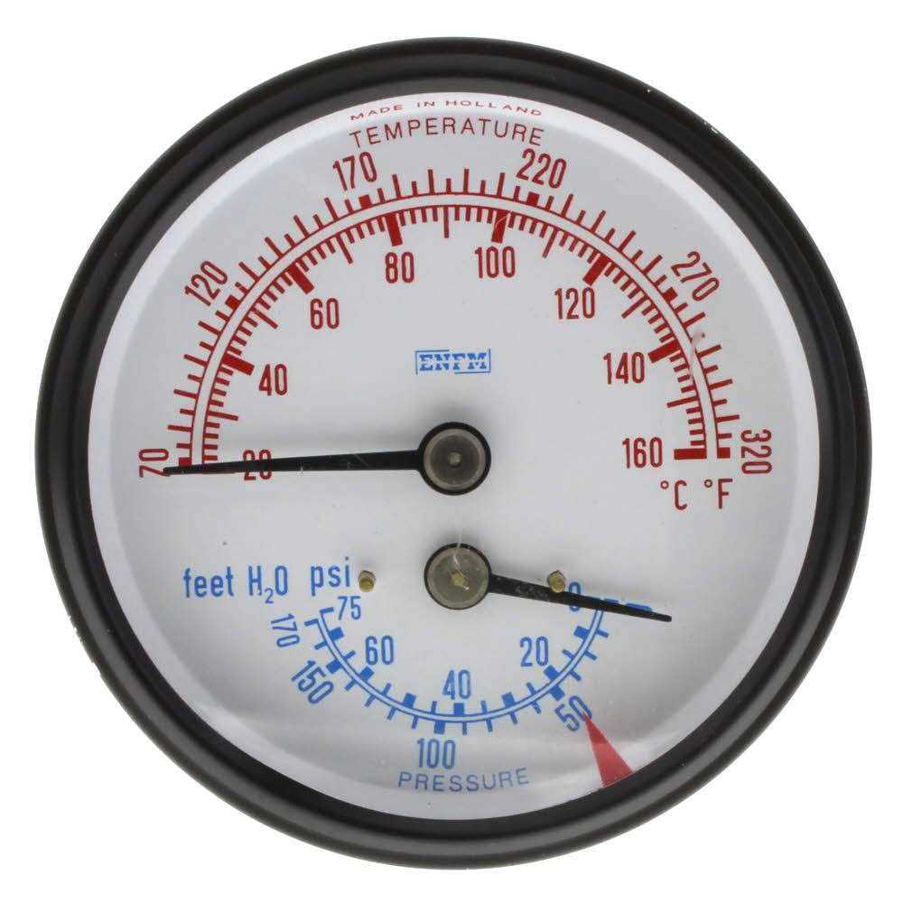 Burnham 100282-03 2-1/2 Water Temperature/Pressure Gauge For Burnham Boilers - Shop Hardware Tools Online Store