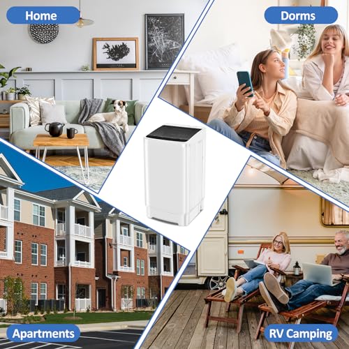Erivess Portable Full Automatic Washing Machine with Drying