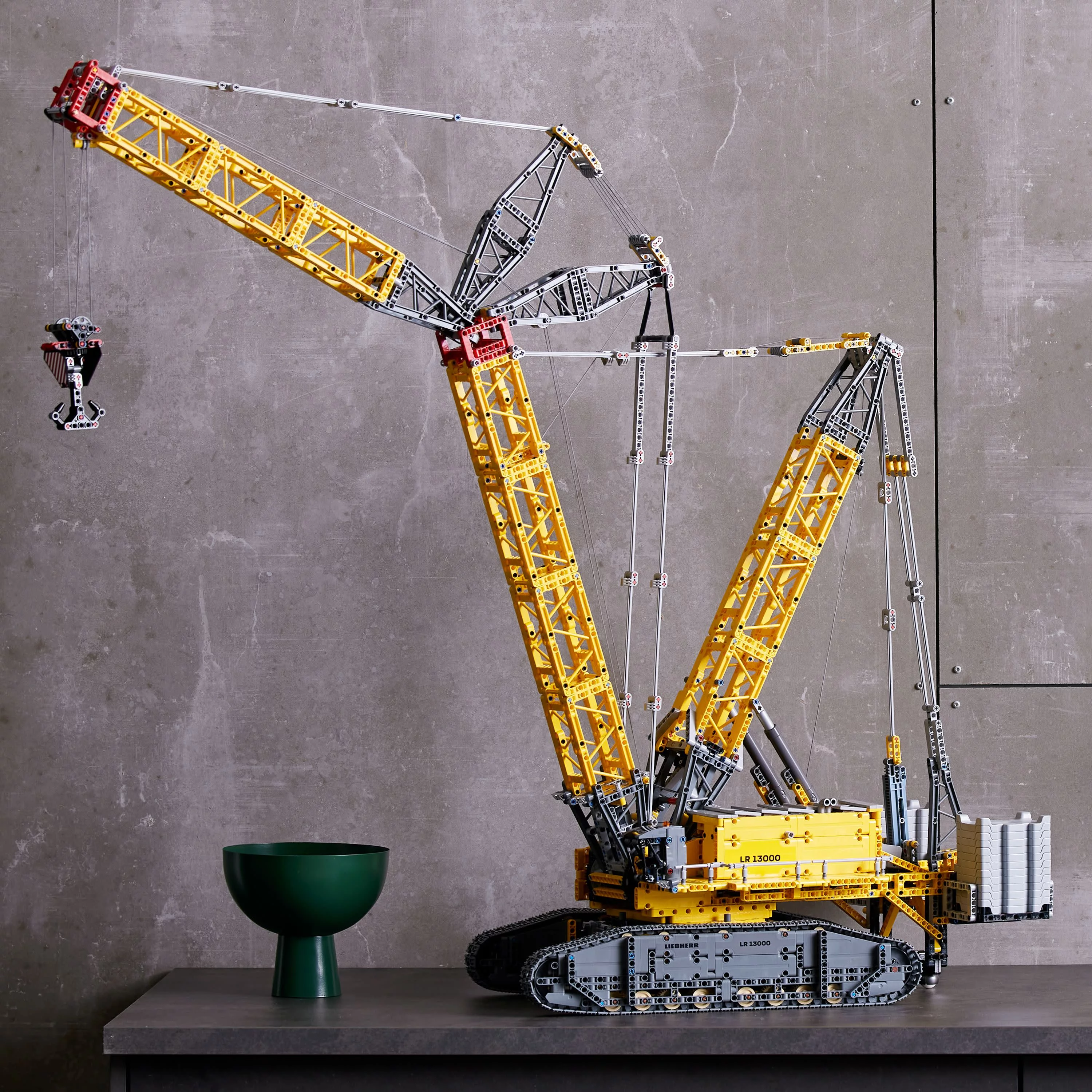 LEGO Technic Liebherr Crawler Crane LR 13000 42146 Advanced Building Kit for Adults, Build and Display this Model Crane, Incredible Details Including Winch System and Luffing Jib