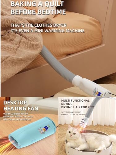 sandanfine portable dryer, multifunctional dryer, drying hose, shoe dryer, large cloth cover can be used for drying pet hair and other functions