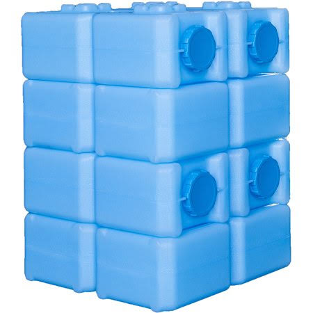 WaterBrick - Emergency Water and Food Storage Containers - 8 Pack Blue