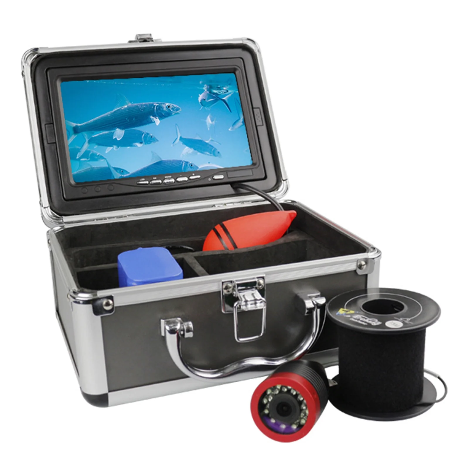 Erchang Underwater Fishing Camera Portable Fish Finder with 7 Inch Monitor for Boat Kayak Lake Sea Fishing - Reliable Fish Tracking, Real-time Monitoring, Must-have for Fishing Excursions