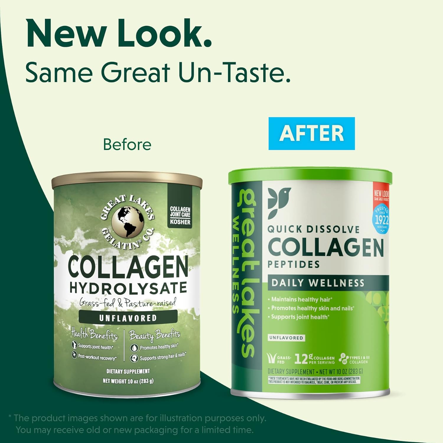 Great Lakes Wellness 10 oz. Collagen Hydrolysate - 3 Pack Pack of 2