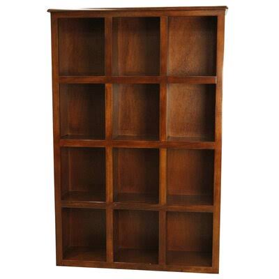 Sherita Cube Bookcase Red Barrel Studio Color: Havana Gold, Size: (3 Shelves) 42” H x 36” W x 10” D