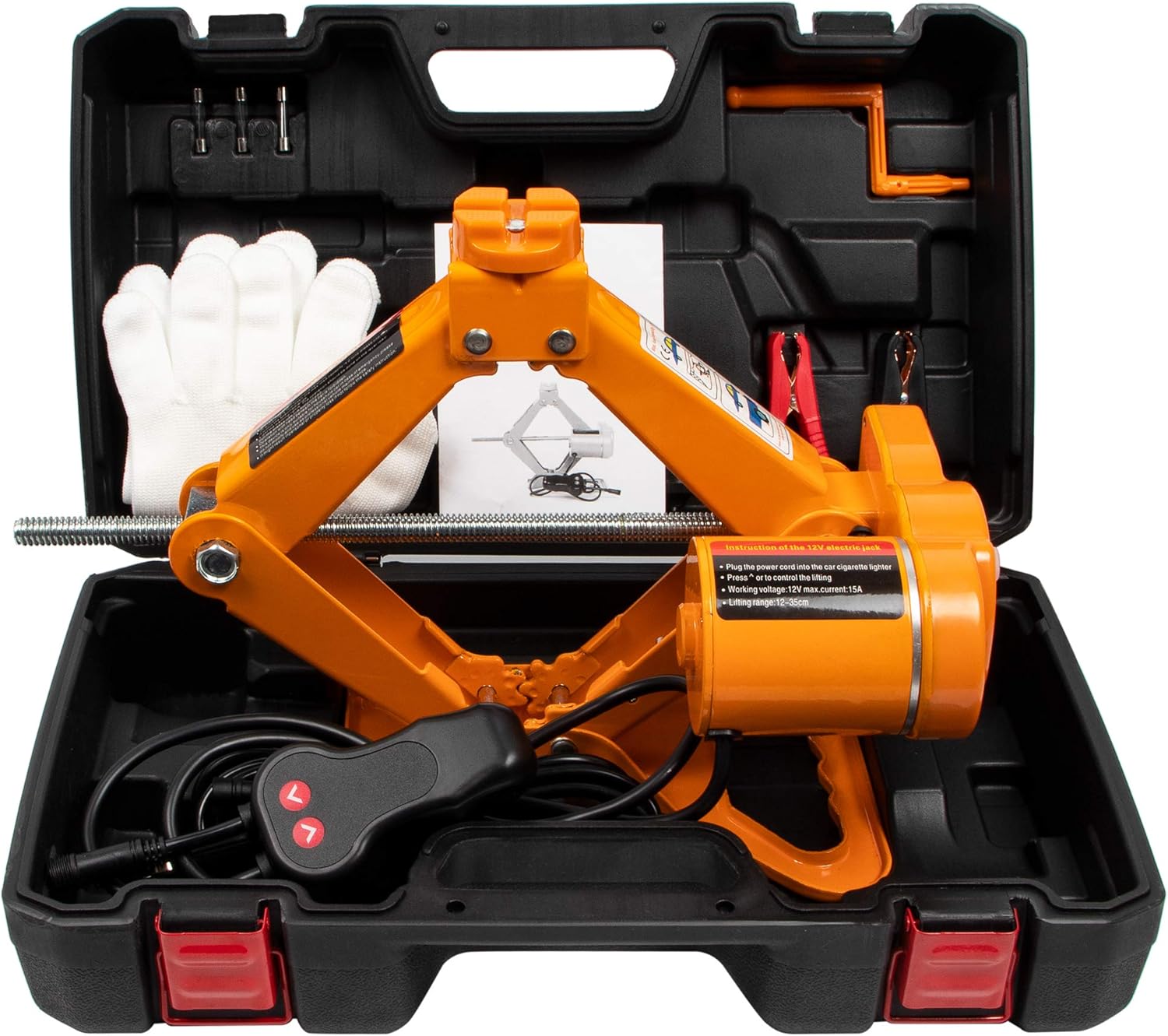 BEETRO 2 Ton (4400 lbs) Electric Car Jack Floor Jack, 12V Scissor Lift Jack Electric Jack for Car SUV Sedan Tire Changing, Lifting Range 4.7-13.8 inch Pack of 2