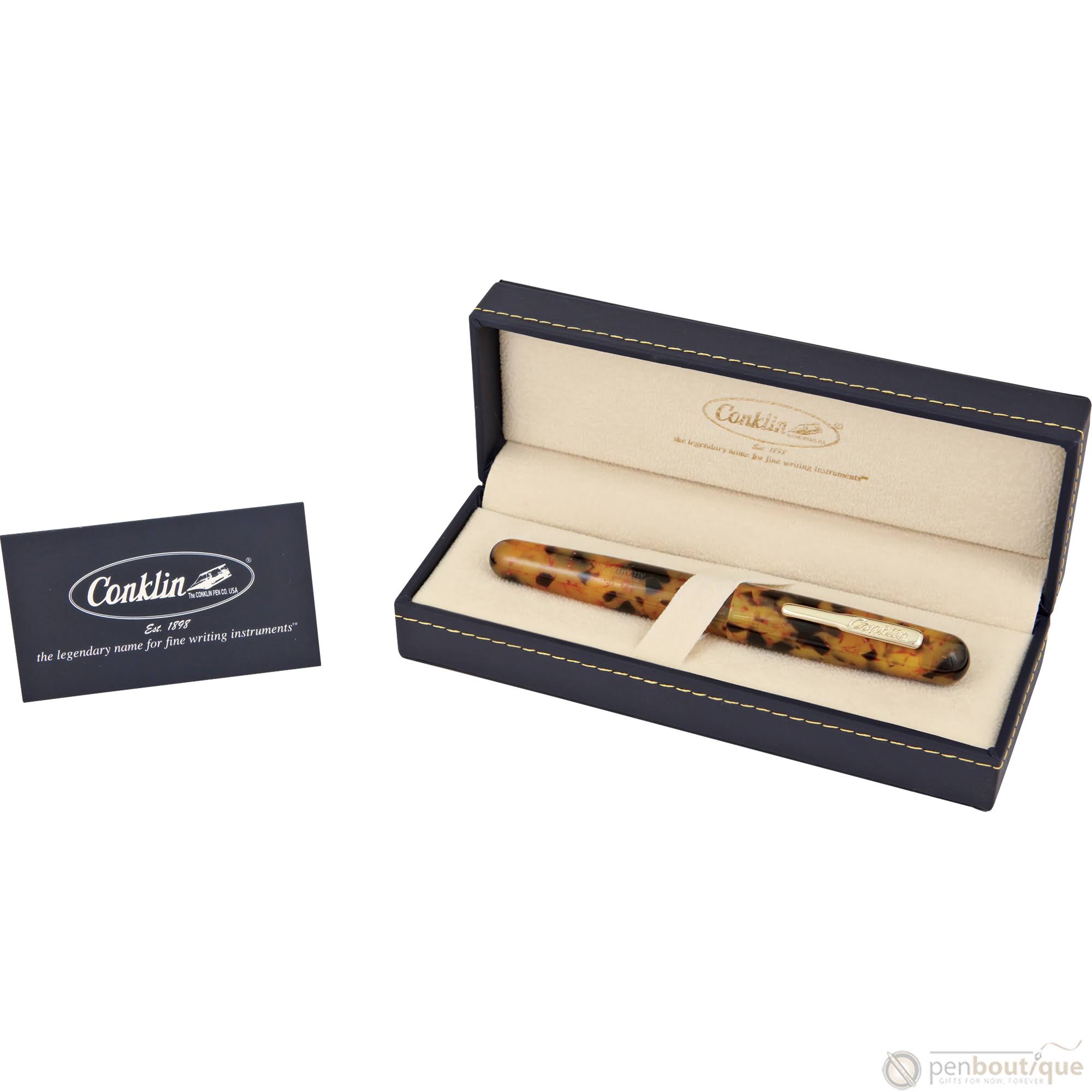 Conklin All American Fountain Pen Tortoiseshell, Stub