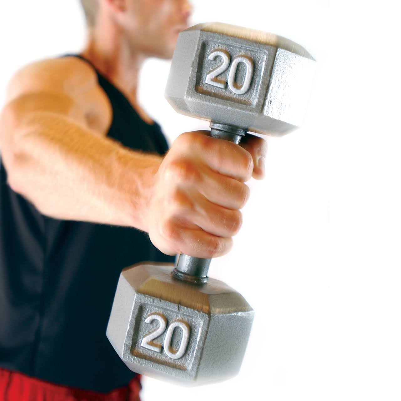 Cap Barbell Single Solid Cast Iron Hex Dumbbell 110-Pound