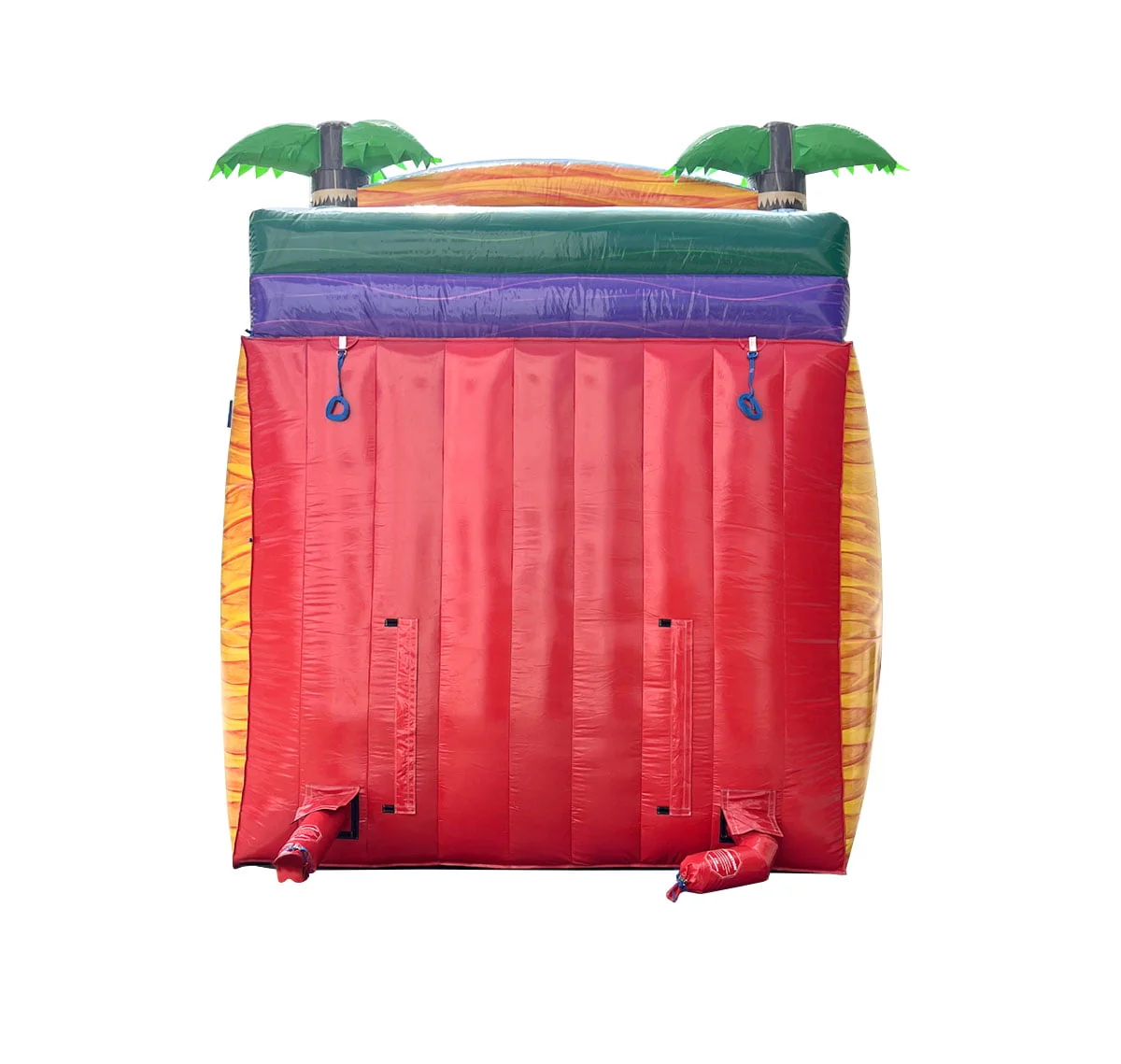 TentandTable Commercial Inflatable Water Slide, Rainbow Double Lane with Blower, 13'