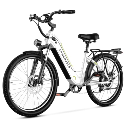 DriftGod 26" Electric Bike for Adults – Powerful 1000W Motor, 48V Removable Battery, 7-Speed, Front Suspension & LCD Display – Commuter and Mountain EBike for Women