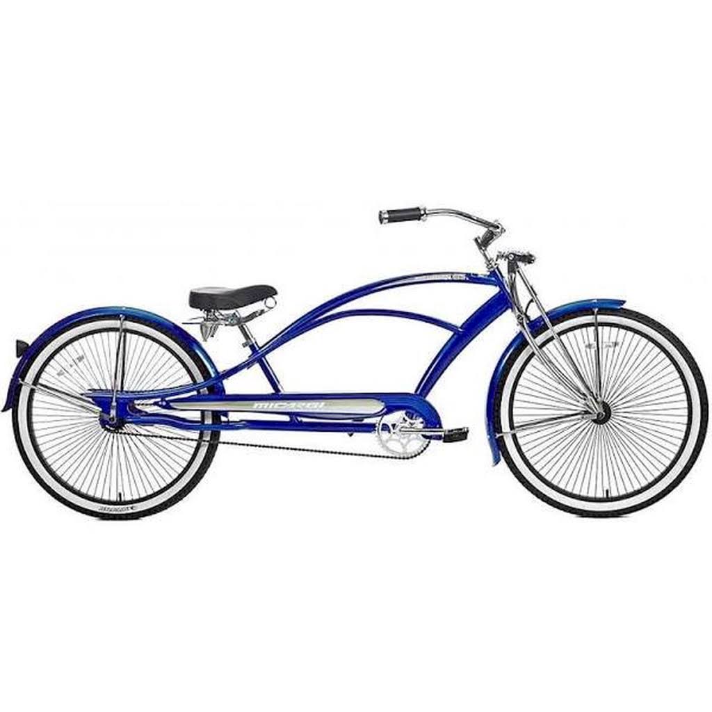 Micargi Mustang GTS Beach Cruiser Bike, Blue, 26-inch