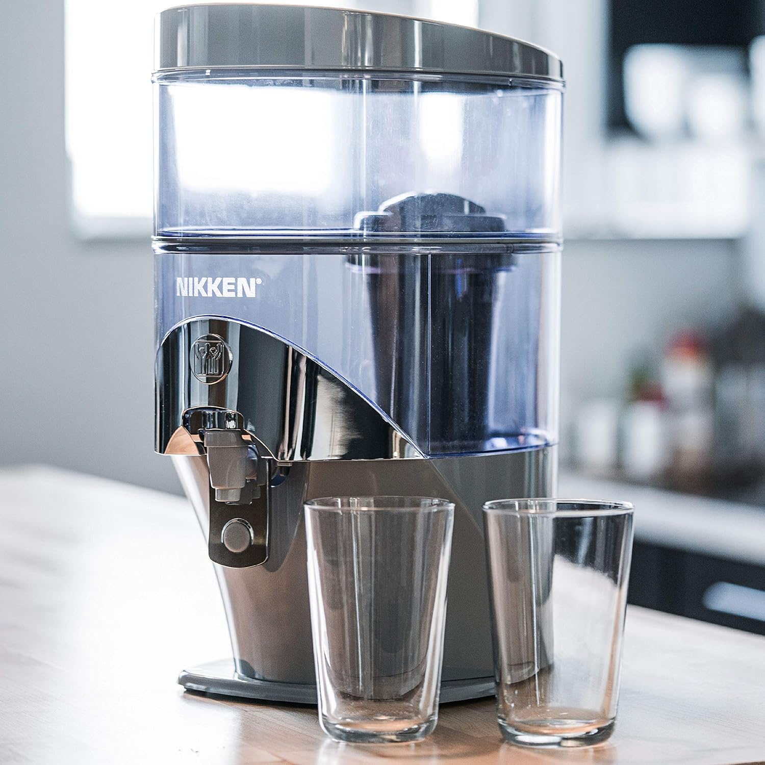 Nikken PiMag Waterfall® System 13681 Water Filter Purifier System - Advanced Water Technology - Provides Alkaline Water - Removes Impurities and Contaminants - for Countertop
