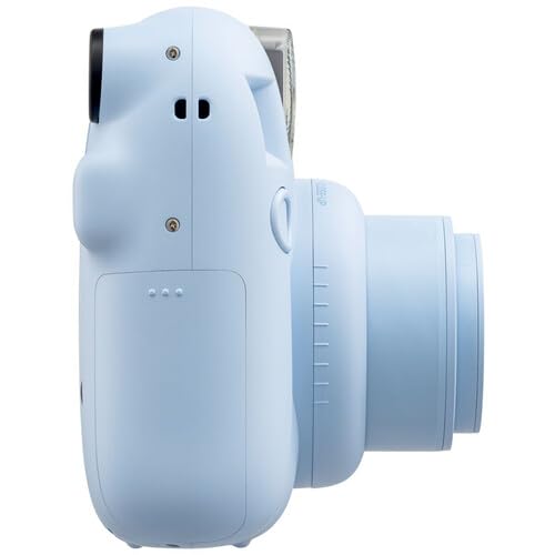 Fujifilm Instax Mini 12 Instant Camera Pastel Blue with 40 Sheets Fujifilm Instax Mini Film Bundle, Sunshine Photo Microfiber Cleaning Cloth Included