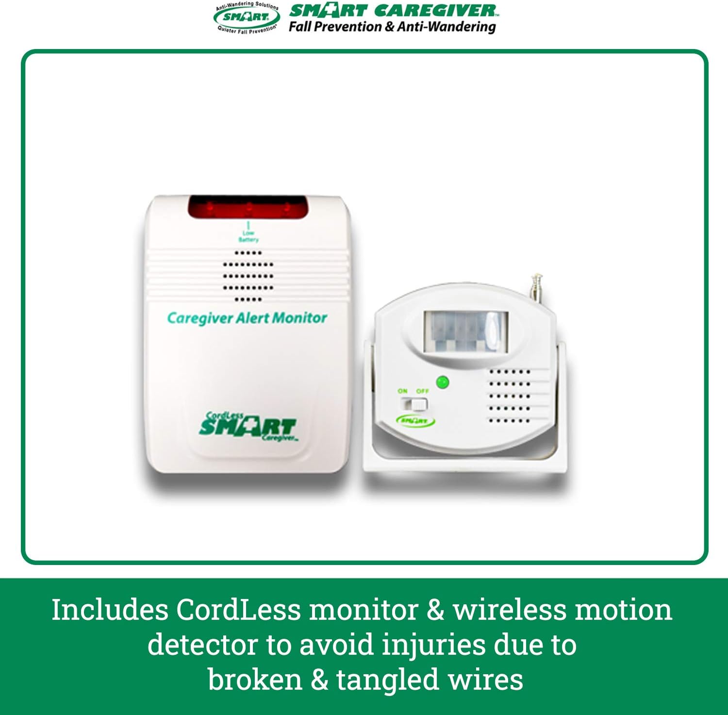 Smart Caregiver Economy Wireless Monitor and Motion Sensor