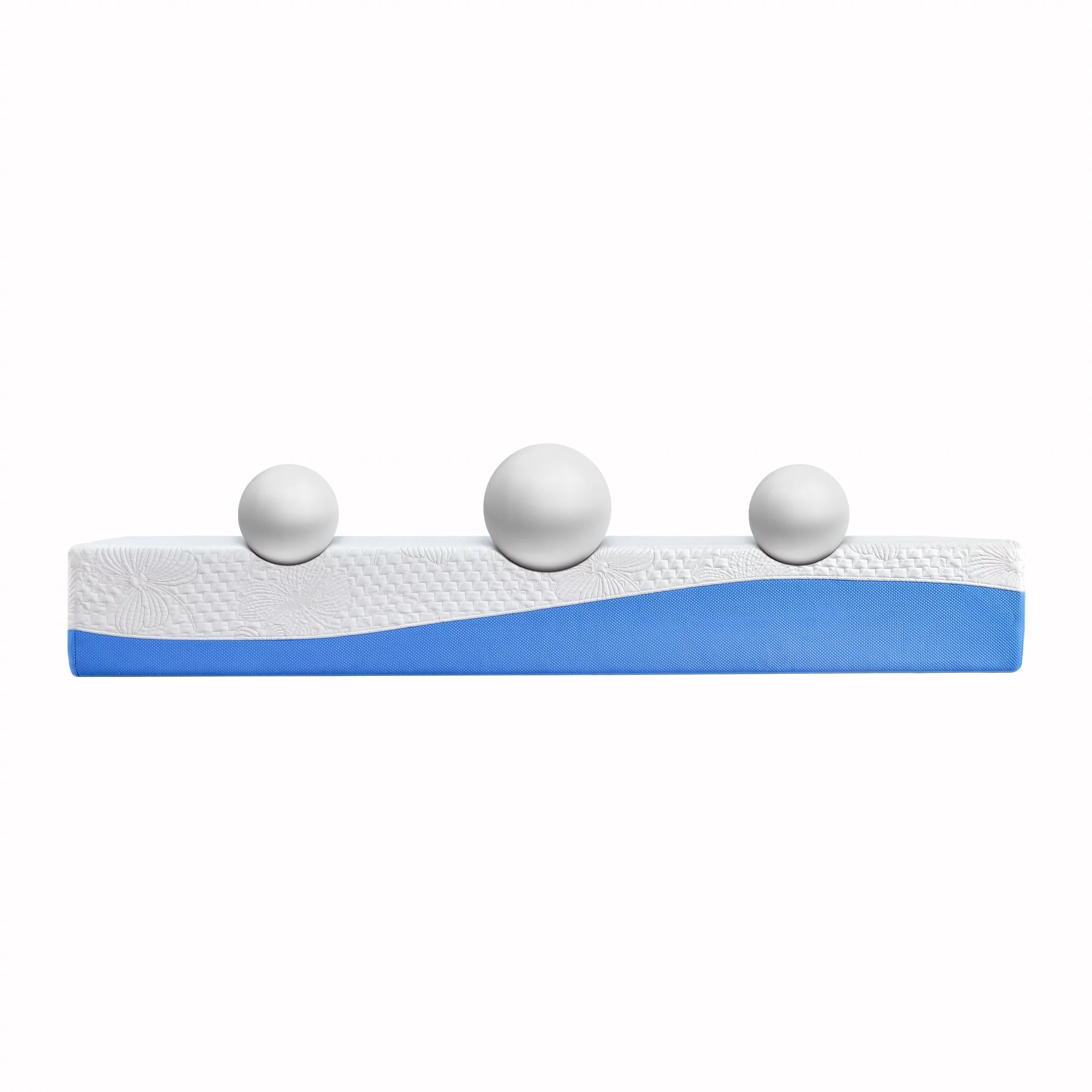 GrandRest 10'' Adult DreamGel, 10 Inch Gel Memory Foam Mattress, Medium Firm, Twin Size, Blue / White Color