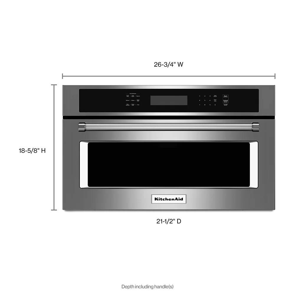 KITCHENAID KMBP107ESS  BUILT IN MICROWAVE Black Stainless Steel