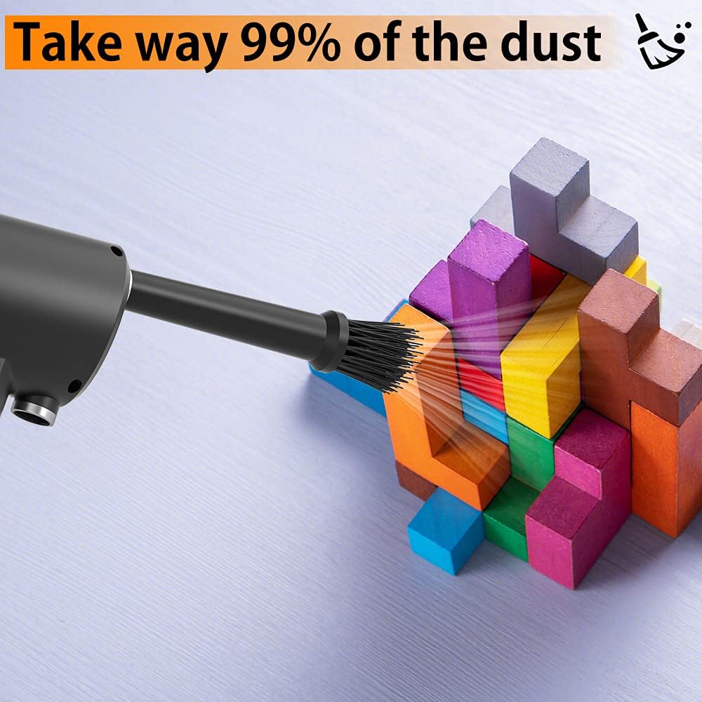 Cordless Air Duster, Blower & Vacuum 2 in 1, Compressed Air Duster, Portable Handheld Electronics Air Duster, Power 77000 RPM Motor, 10000 PA Suction, for Keyboard Car Computer Toys.