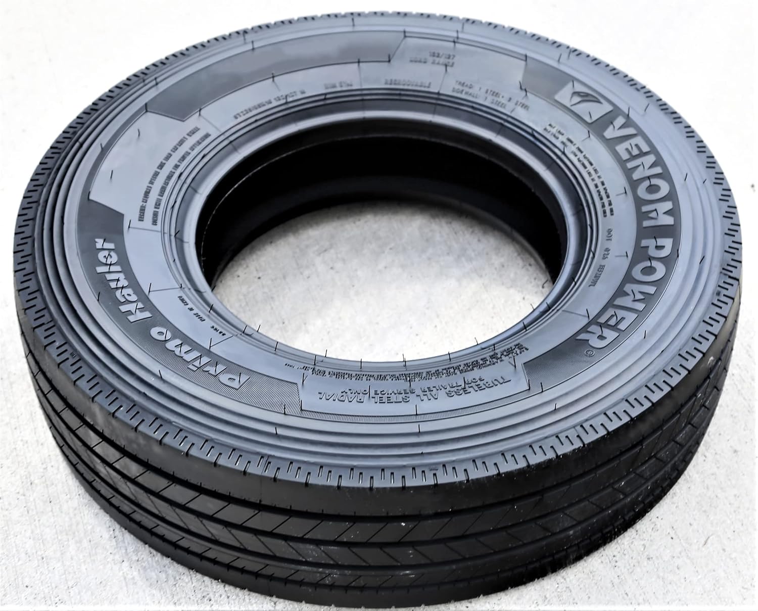 Venom Power Primo Hauler All Steel Heavy Duty Premium Trailer Radial Tire-ST235/80R16 235/80/16 235/80-16 129/125M Load Range G LRG 14-Ply BSW Black Side Wall