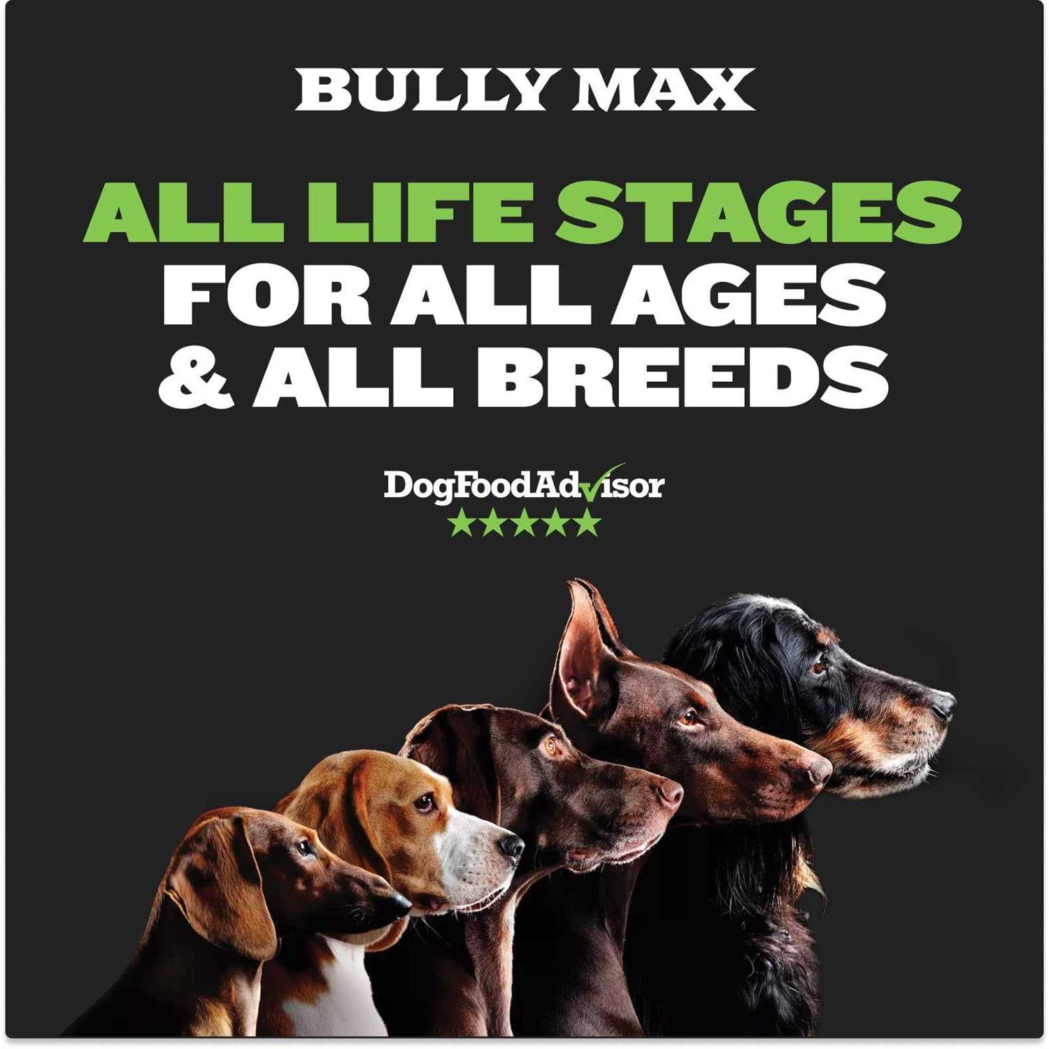 Bully Max 25/11 High Protein &amp; Low Fat Dog Food Chicken-Free Lamb Flavor - Pet Supplies online store