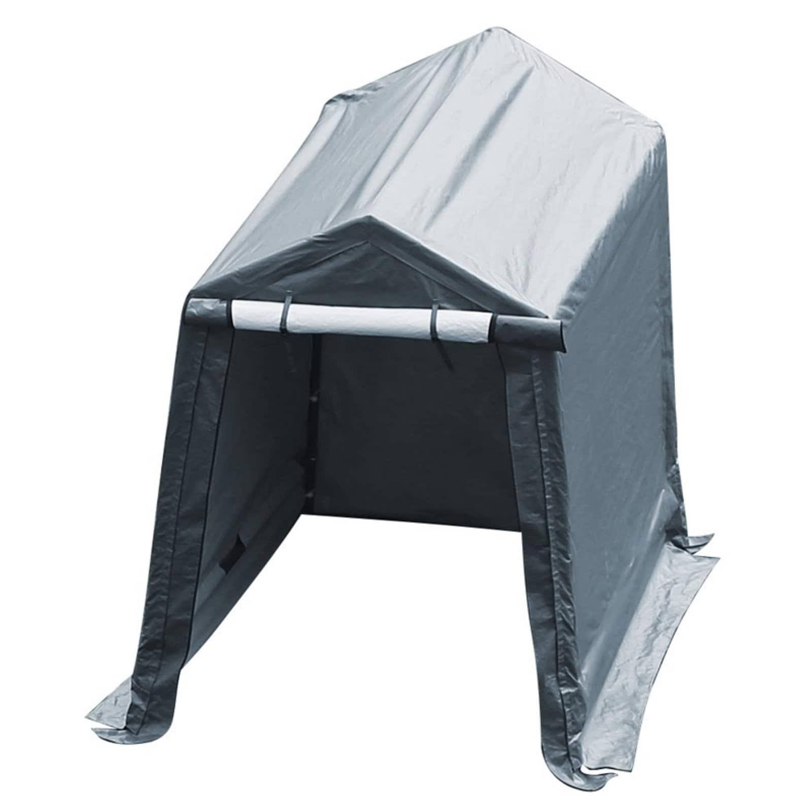 Abba Patio Storage Shelter 8 x 14- Feet Outdoor Shed Heavy Duty Canopy, Grey