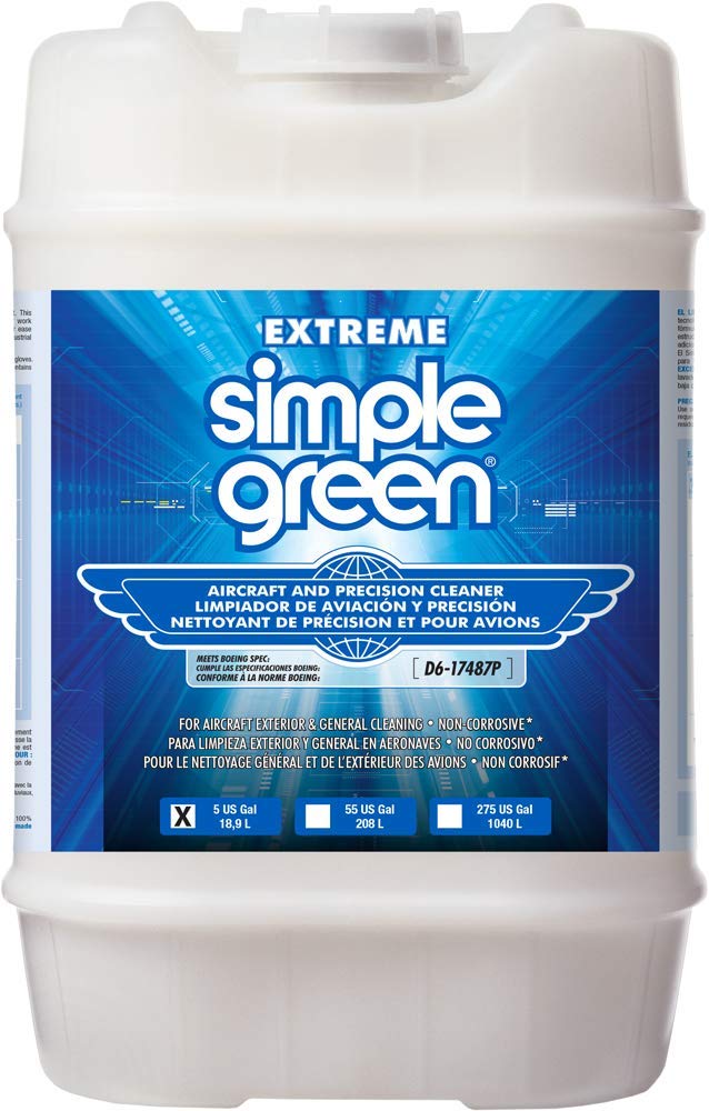 Simple Green 13405 Extreme Aircraft and Precision Cleaner, 5 Gallon Bottle