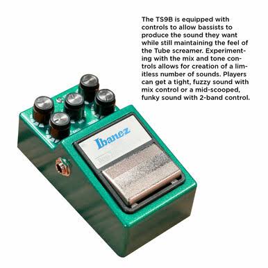 Ibanez TS9B Bass Tube Screamer OVERDRIVE Pedal
