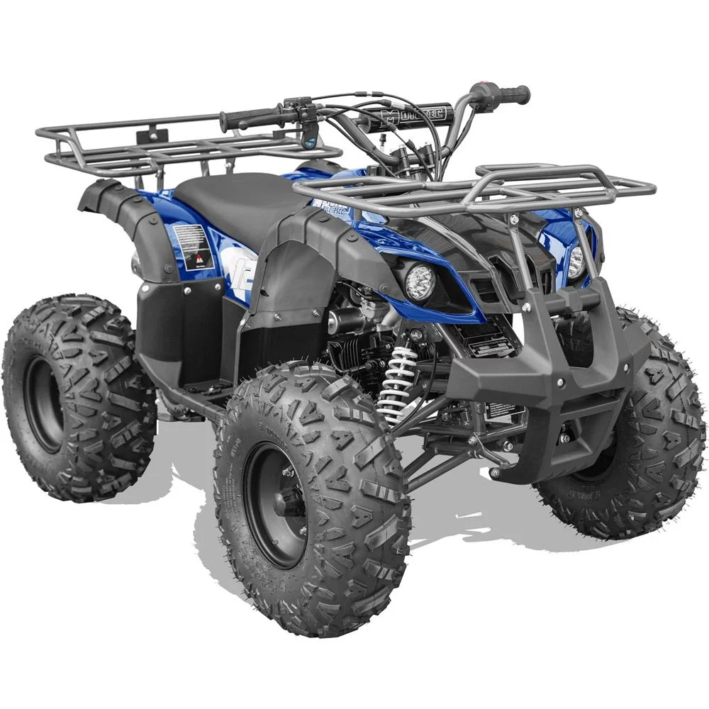 MotoTec Bull 125cc 4-Stroke Kids Gas ATV Blue - Curated Treasures Market