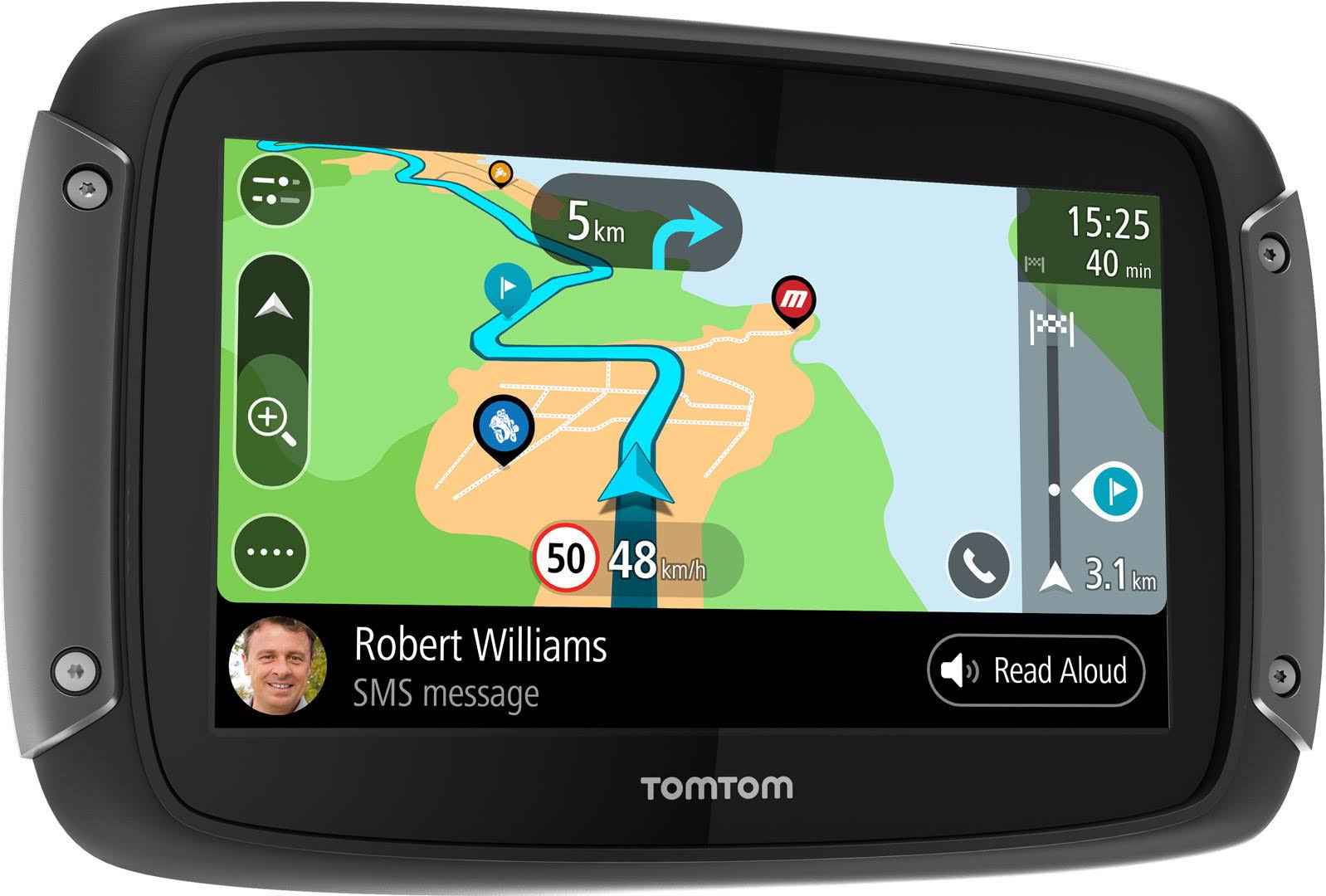 TomTom Rider 550 Premium Navigation System - Black - One Size
