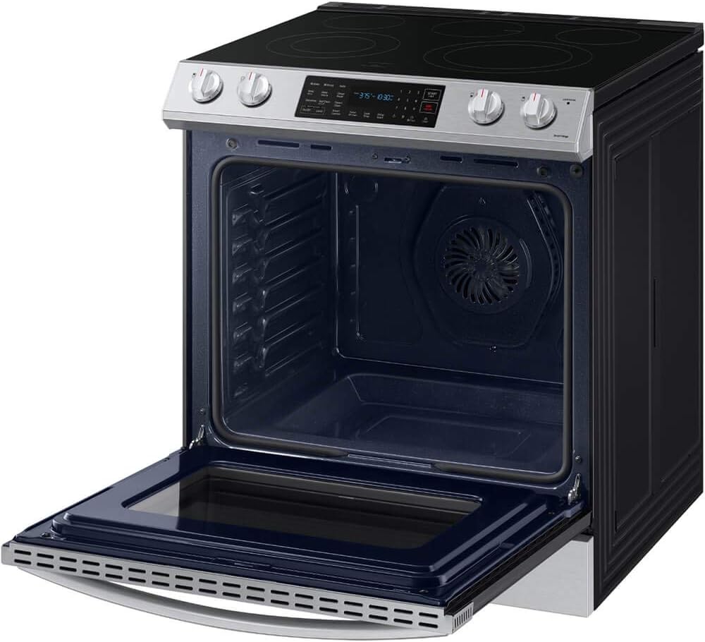 SAMSUNG NE63T8311SS 6.3 cu ft. Smart Slide-in Electric Range with Convection in Stainless Steel