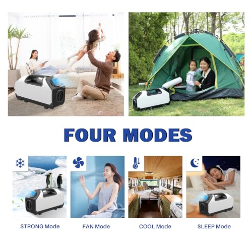 Aspligo DC 24v Tent Air Conditioner Portable Air conditioner Cooling AC Unit for Outdoor Camping Tent Van RV Camper Motorhome Truck Trailer SUV Car New energy