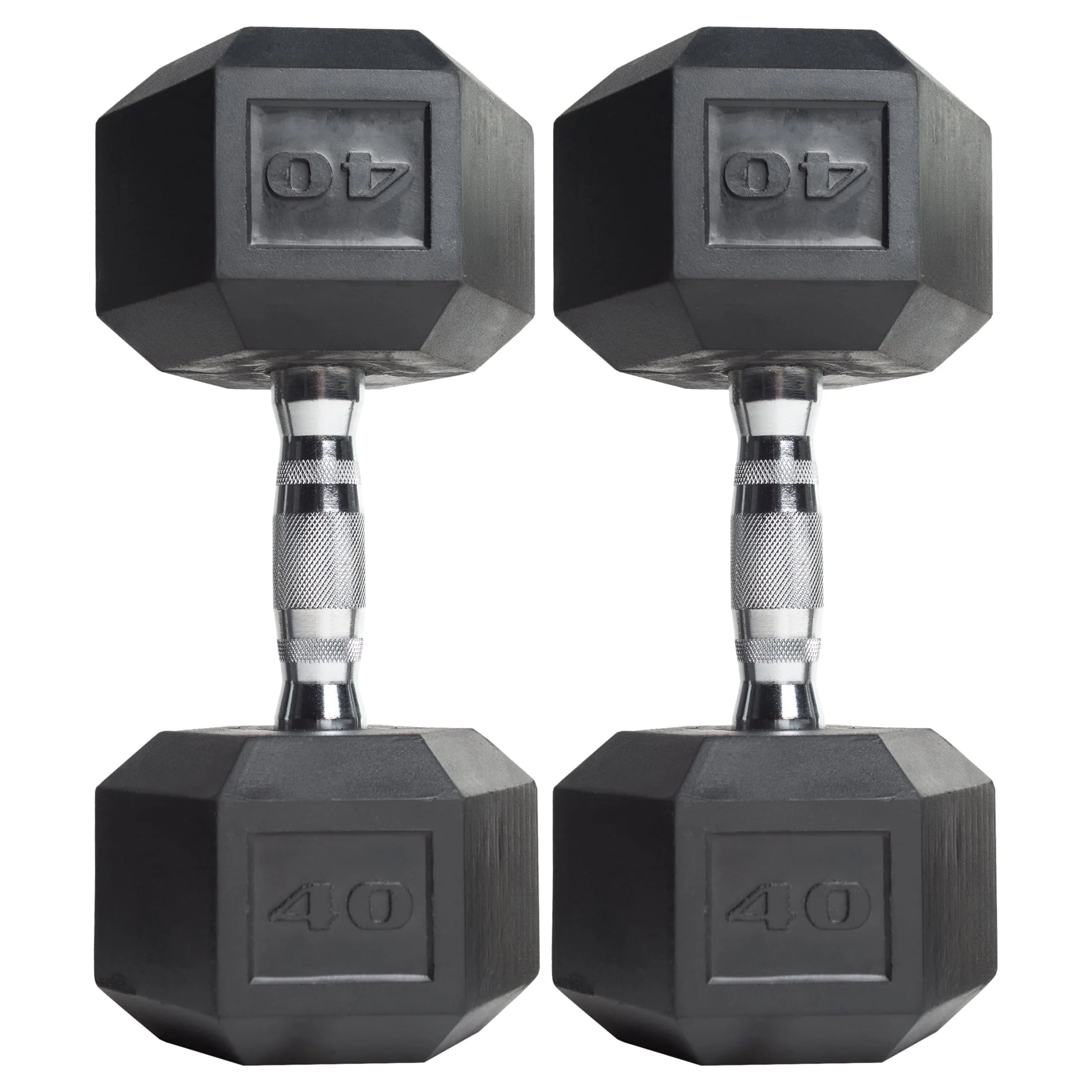CAP Barbell, 20lb Coated Rubber Hex Dumbbell, Pair