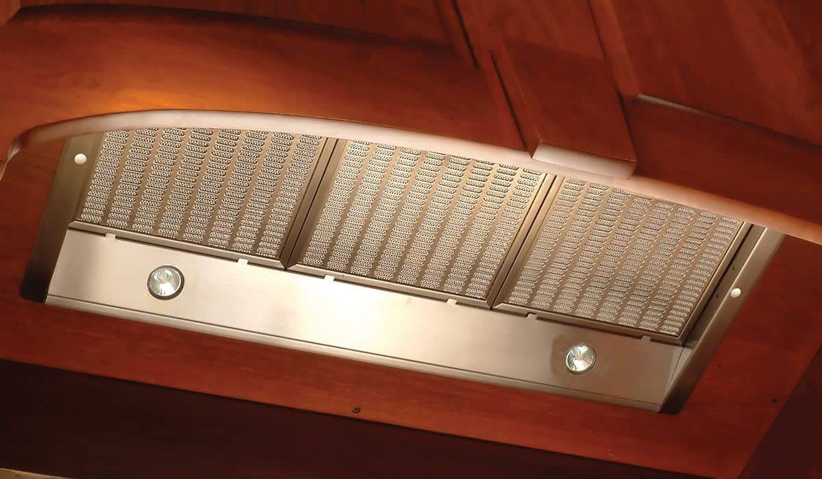 Faber INHC29SSV 29 Inca HC Insert Range Hood with Variable Air Management System 4 Speed Electronic Controls with White LED Delay Auto Shut Off Intensive Speed and Dishwasher Safe Mesh Filters in Stainless Steel