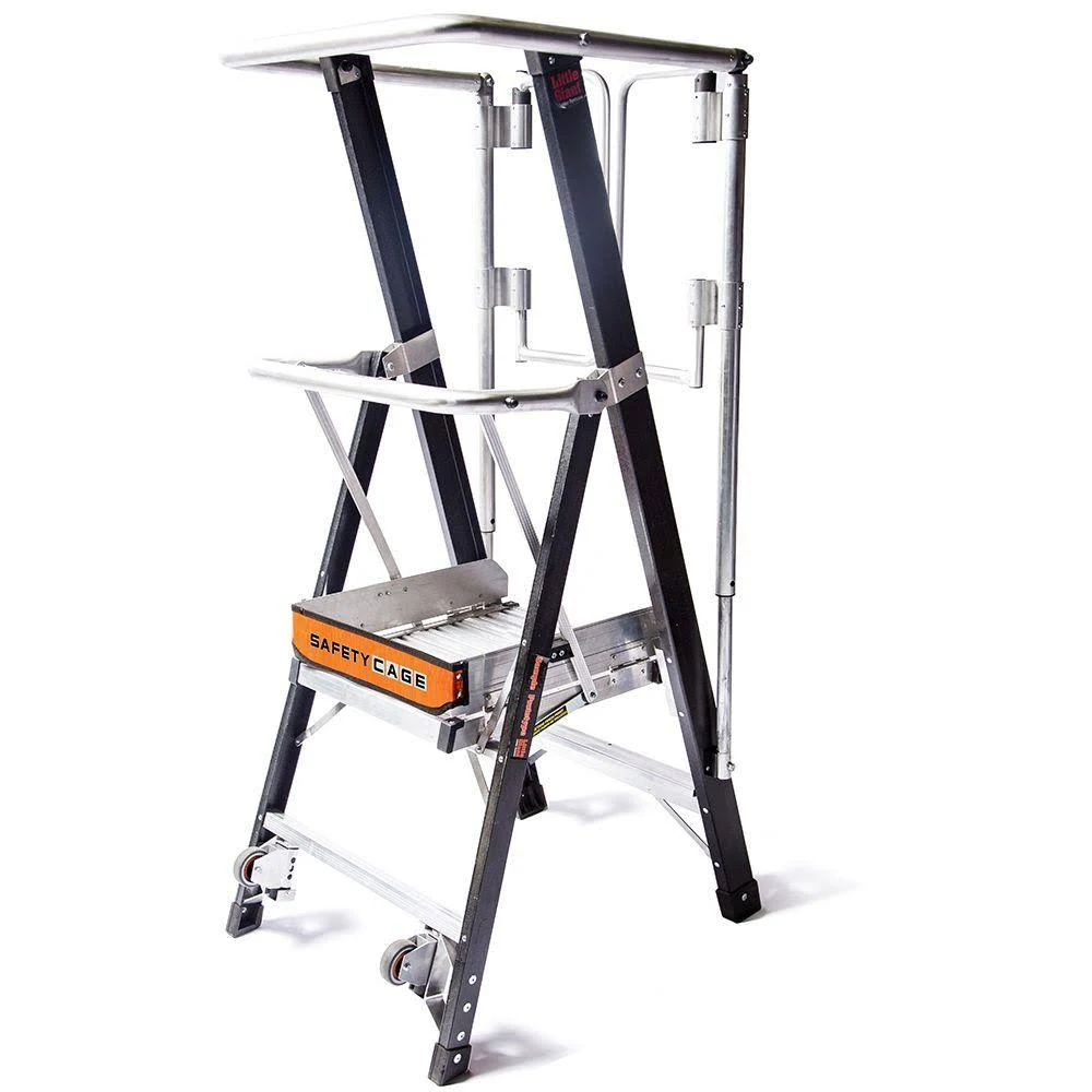 Little Giant Cage-Safety Fiberglass 2& Ladder 19602