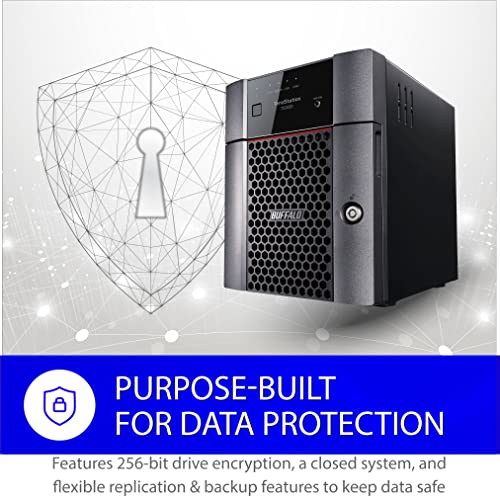 BUFFALO TeraStation 3420DN 4-Bay SMB 16TB (4x4TB) Desktop NAS w/Hard Drives Included Network Attached Storage