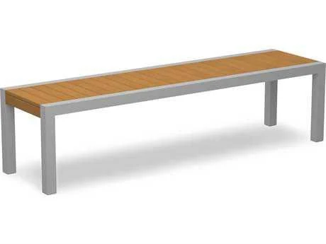 POLYWOOD Mod Bench - Satin White/White