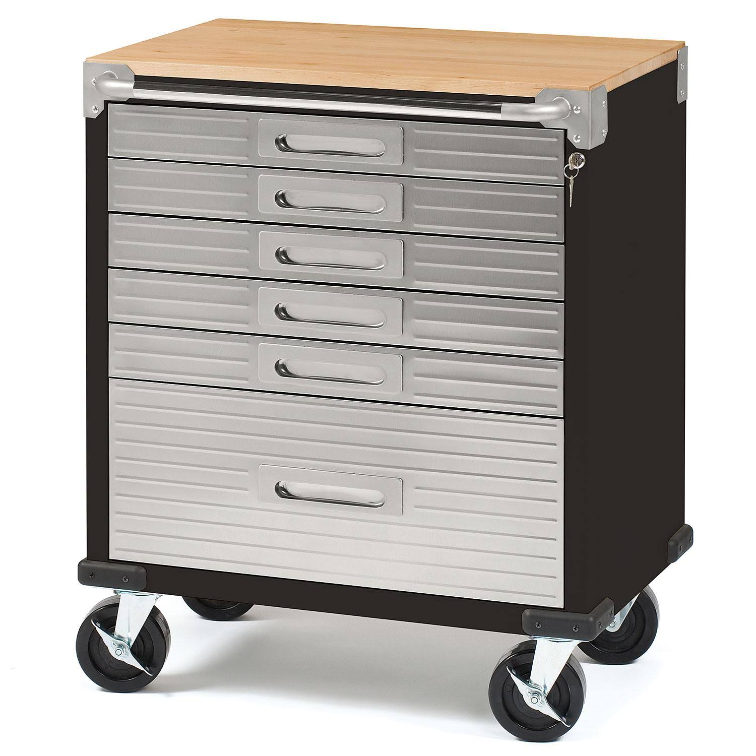 UltraHD Uhd20144B Rolling Cabinet, UltraHD 6-drawer, Satin