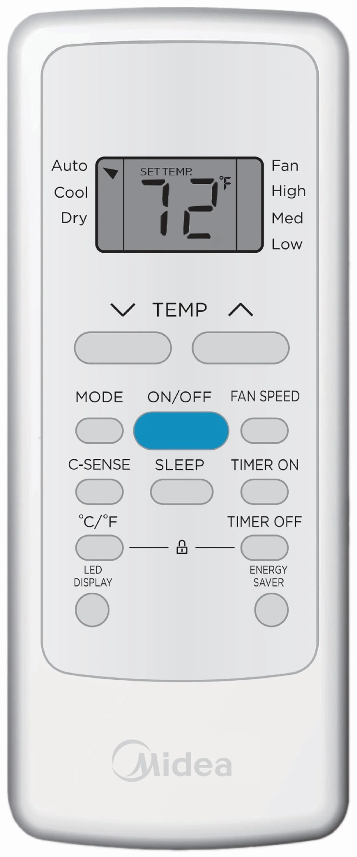 Midea 6,000 BTU 115V Window Air Conditioner with ComfortSense Remote, up to 250 sq ft Coverage Area, White, MAW06R1WWT