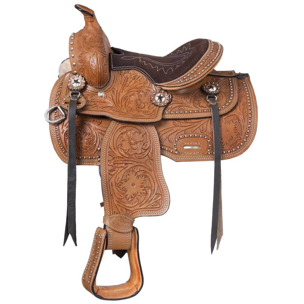 Tough-1 Western Saddle Pony Braden Trail Suede Seat 10x22 Ks2630