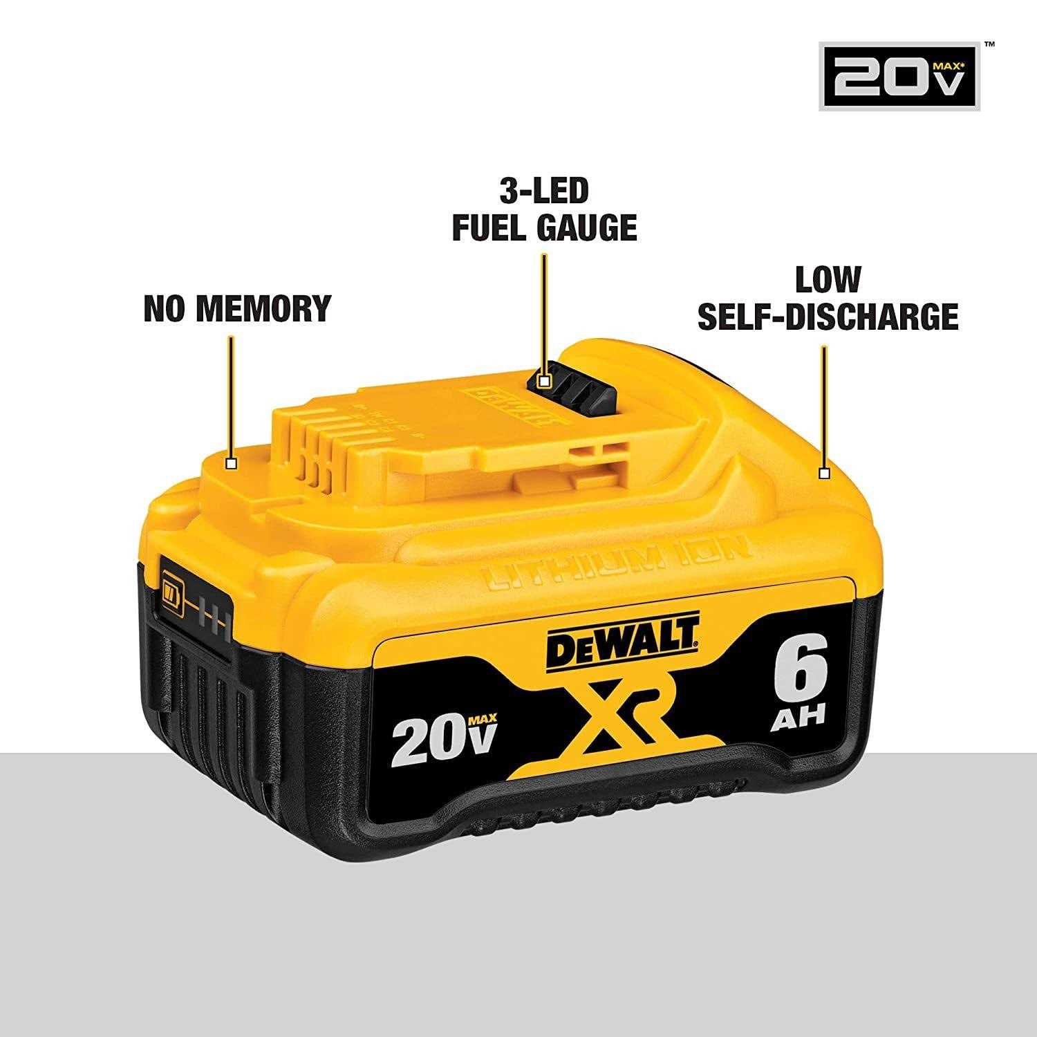 Dewalt DCB206-2 20V MAX XR Lithium Ion Battery - Shop Hardware Tools Online Store