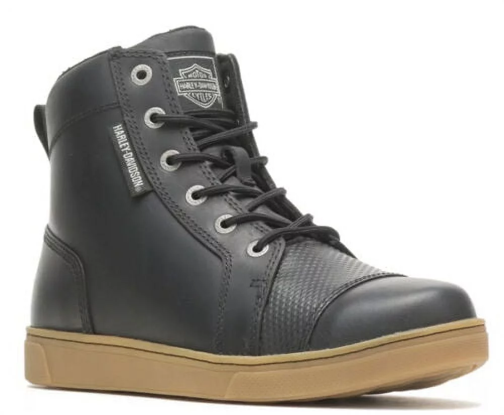 New In Box Harley-Davidson Men's Breman Black Motorcycle Sneaker Boots D96260 - Curated Treasures Market