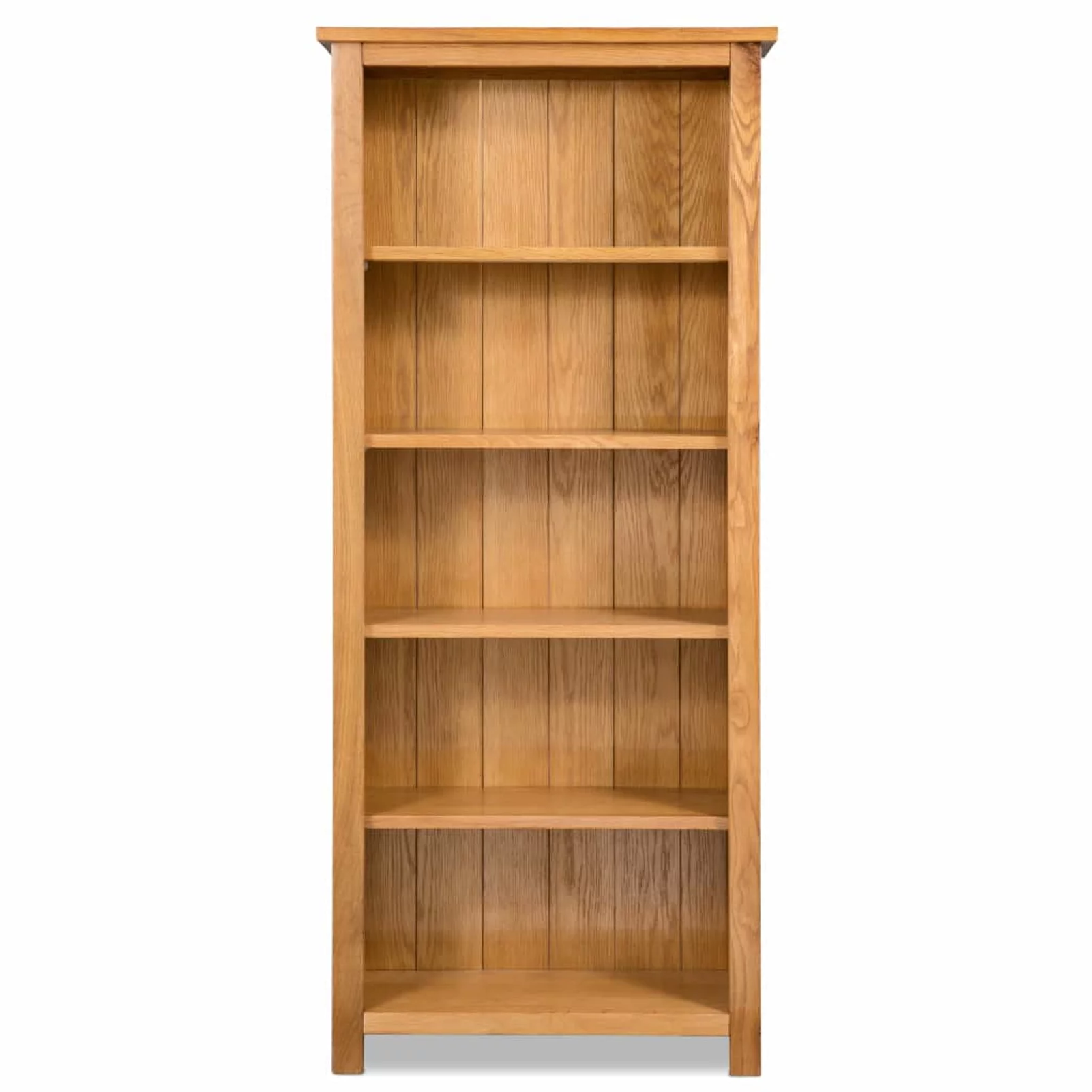 moobody 5-Tier Bookcase 23.6"x8.9"x55.1" Solid Oak Wood