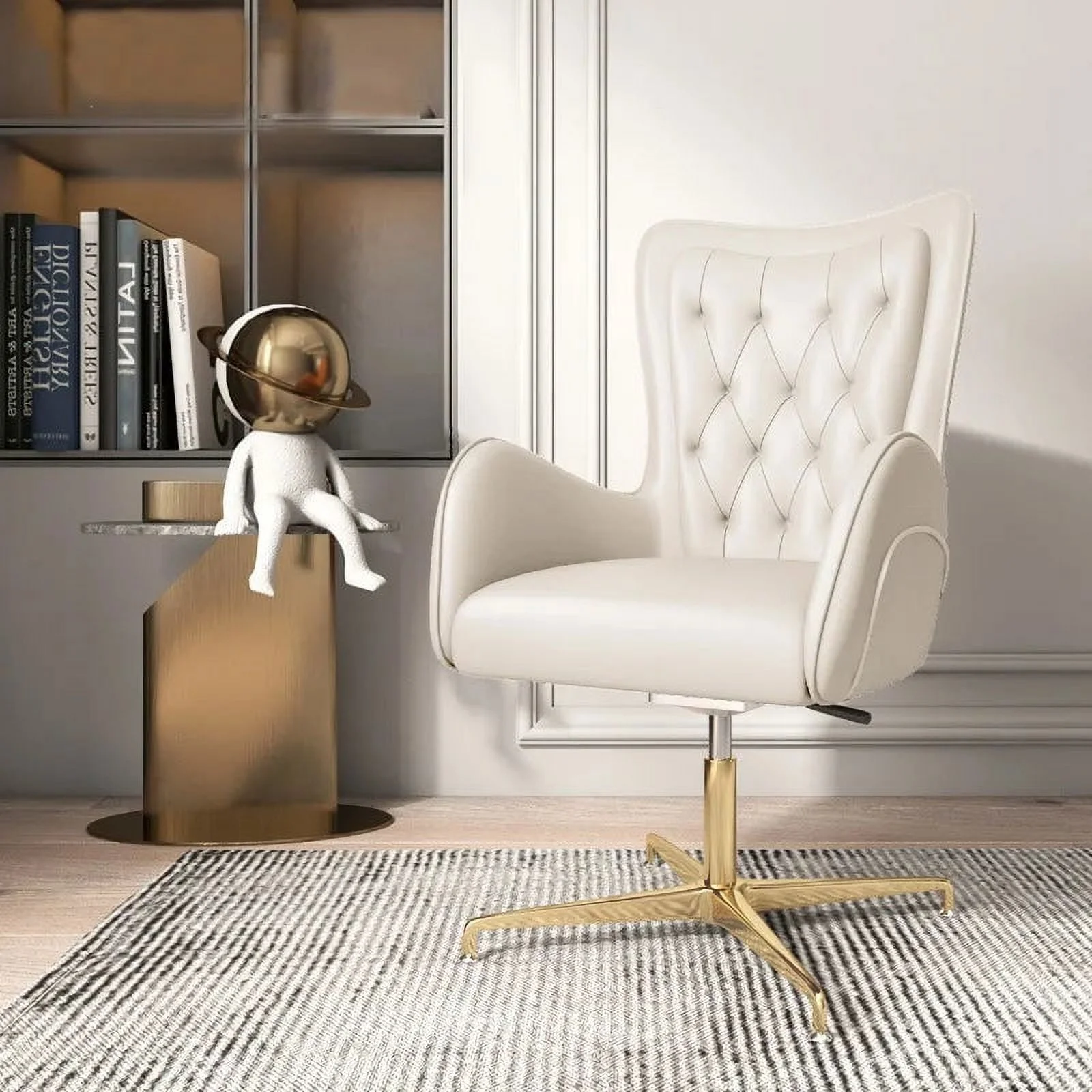 Design Mobile Desk Chair Computer Ergonomic Reading Throne Leather Chair Accent Portable Fishing Chaise Bureau Furniture T50BY