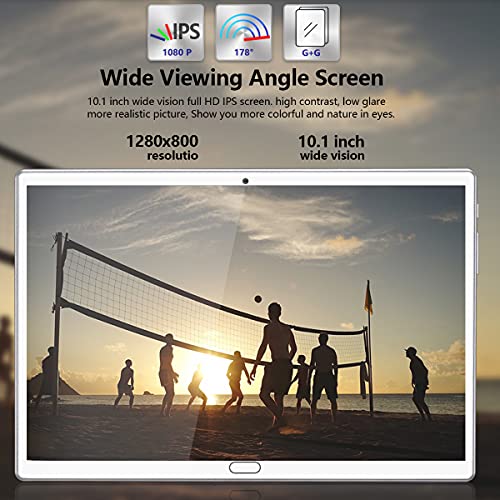 2 in 1 Tablet 10.1 Inch, Android 11.0 Tablets, 64GB/128GB ROM, Dual 4G Cellular with Keyboard, 18MP Camera, Octa-Core Processor, WiFi, GPS, Bluetooth, Google Certified Tablet PC