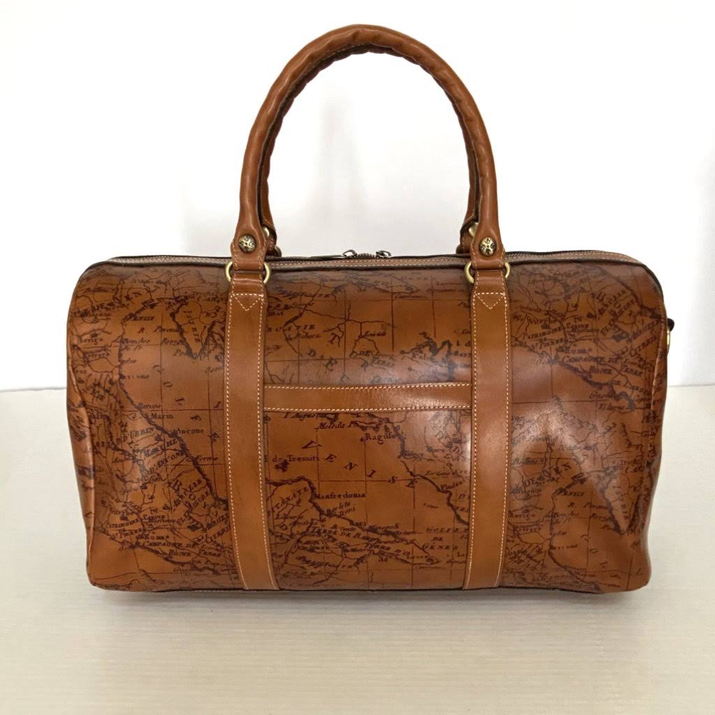 Patricia Nash Milano Leather Weekender - Map