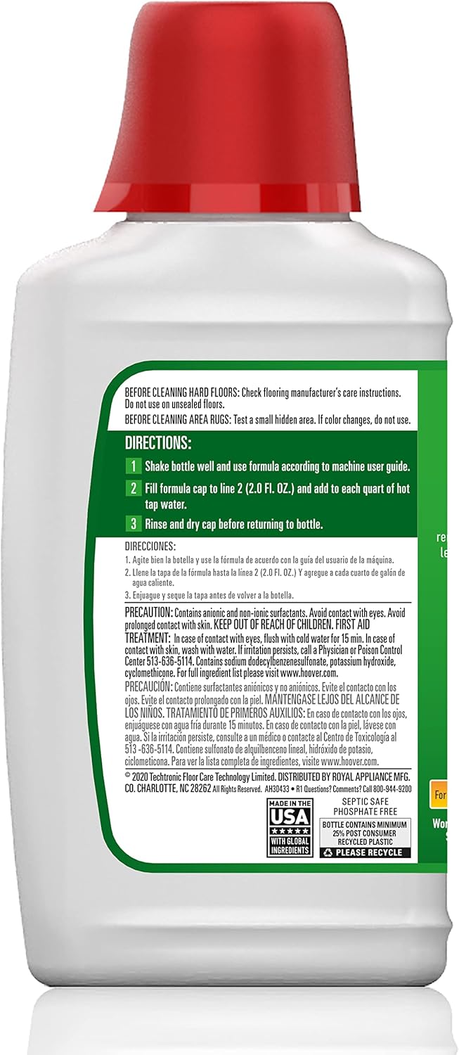 Hoover FloorMate Deluxe Hard Floor Cleaner Machine, Silver & Paws & Claws Hard Surface Floor Cleaner, 32oz Formula, White & Renewal Tile and Grout Floor Cleaner, 32 Oz Formula, White