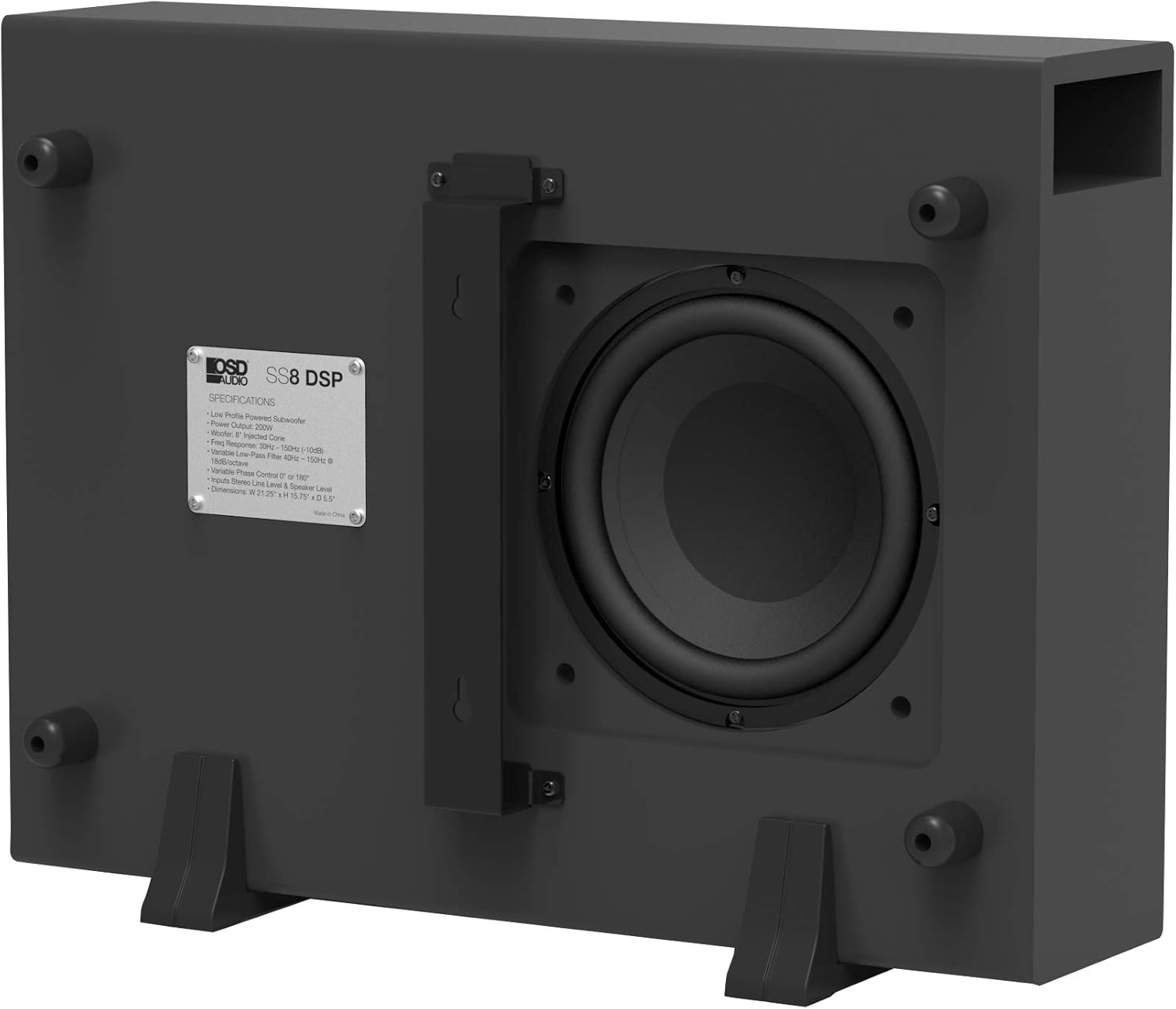 OSD Audio 400W Ported Cylinder Cabinetry Home Theater Subwoofer, Nero Tubebass-10