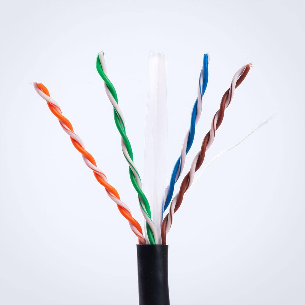 Vertical Cable 1000ft Solid Cat6 Cable - 23AWG 550MHz CMR-Green
