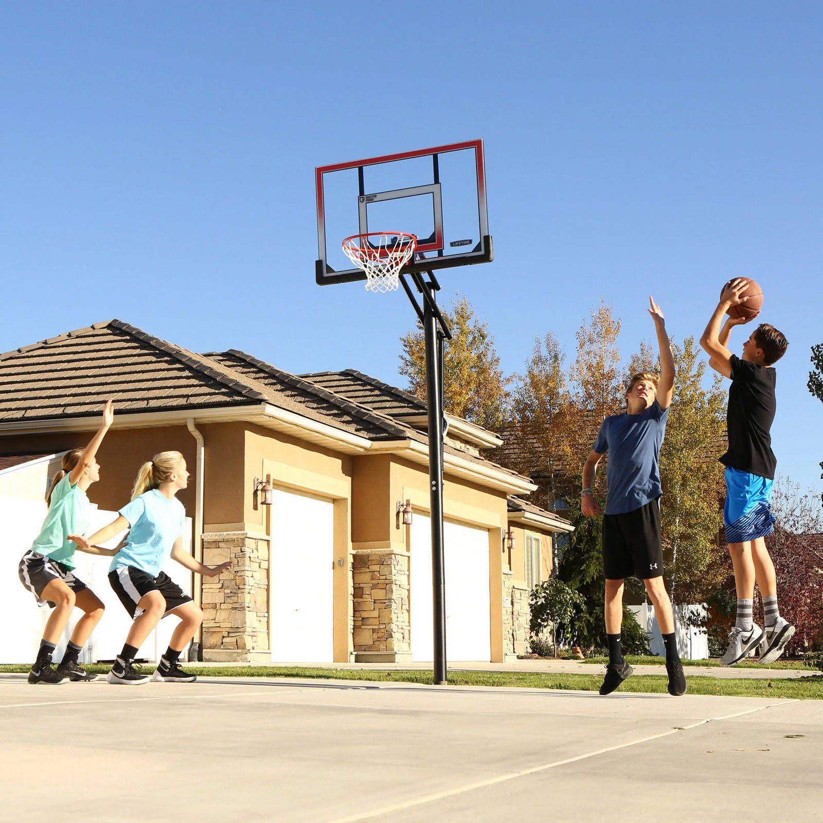 Lifetime in Ground Basketball System