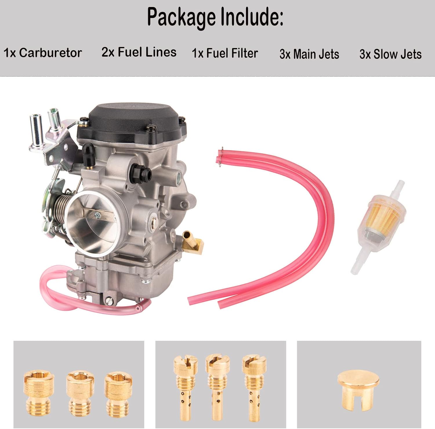 883 Carburetor CV 40mm Carburetor for Harley Davidson Sportster Sportster 883 XL883 Sportster 1200 XLH1200 Carb Replace 27490-04 27421-99C 27421-99A 27465-04 CV Carburetor by LOYPP Pack of 2