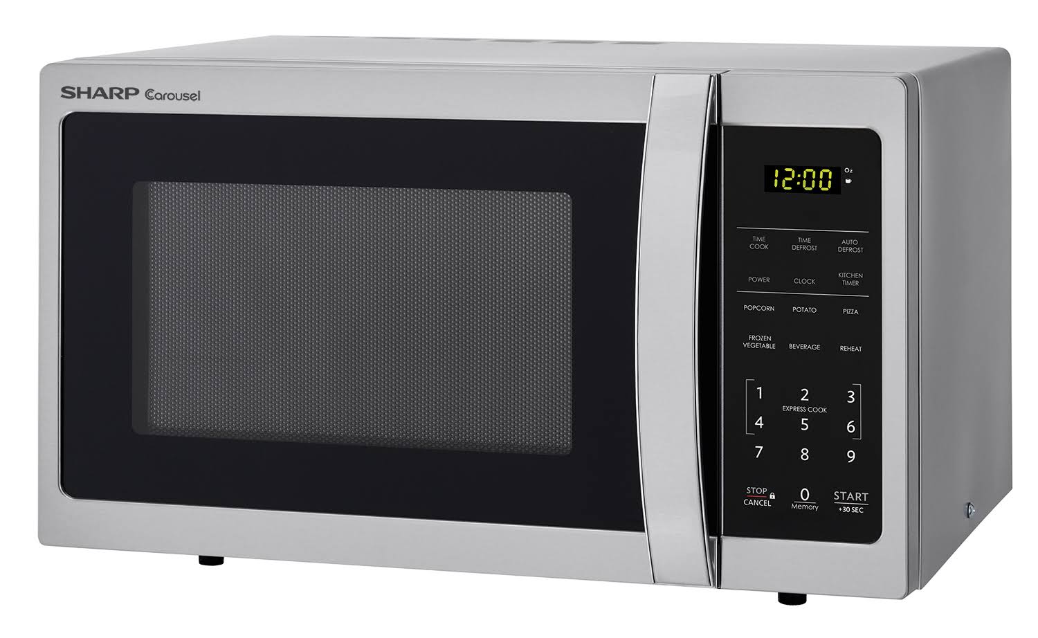 Sharp Carousel 0.7 Cu. ft. Stainless Steel Countertop Microwave Oven-SMC0711BS