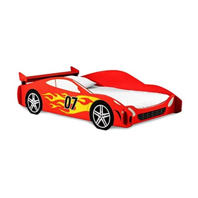 Legare Furniture  Kids Furniture Race Car Twin Bed, Red